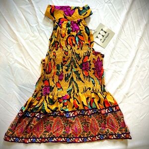 Haute Hippie Vibrant Top Multicolor Halter